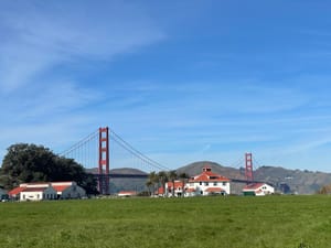 start to a beautiful day at the presidio